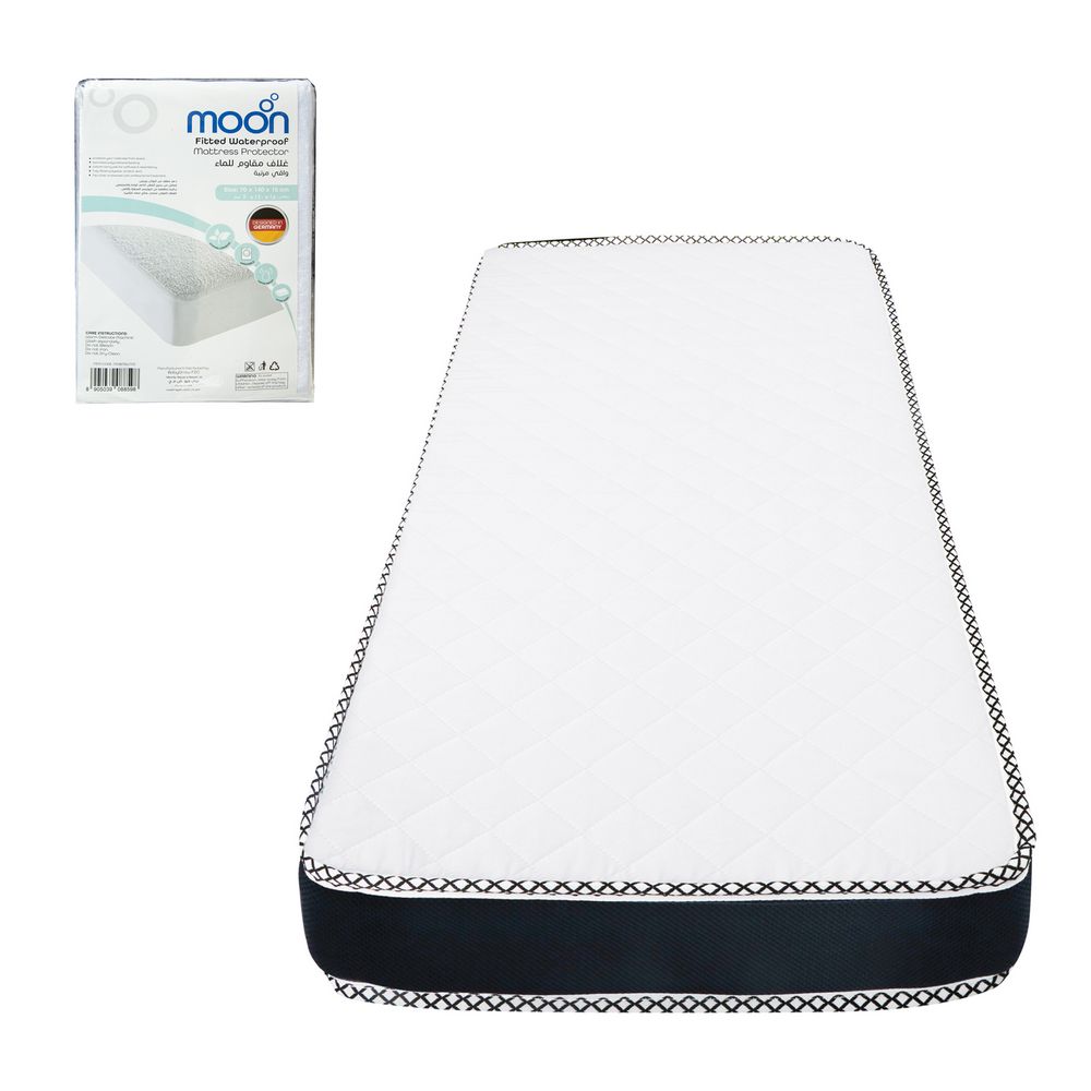 Waterproof cot mattress clearance protector 140 x 70